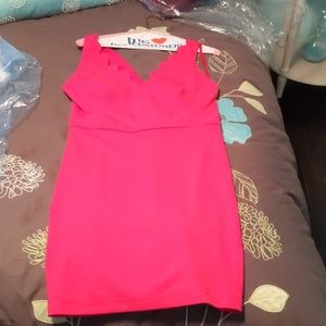 Light fucia mini cocktail dress
